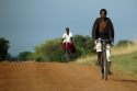 Bicycle on a African lane