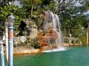 Waterfall of the Venetian Pool in Coral Gables - Miami