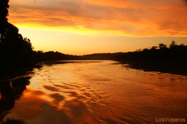 Sunset of Kinabatangan -Borneo- Malaysia
Atardece sobre el río  Kinabatangan - Sabah -  Malasia