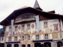 Houses with painted walls in Bavaria  Oberammergau is a muni