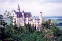Neuschwanstein Castle is a 19th century Bavarian palace on a