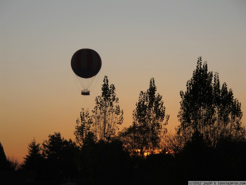 Atardecer sobre Disney París