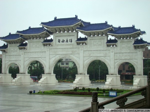 Vista del Memorial Chiang Kai-Shek.-Taipei