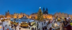 Plaza de la ciudad Vieja de Praga en Navidad