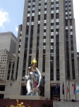 La plaza delante del Rockefeller Center