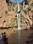 Lugar de baño en las cascadas de Ouzoud