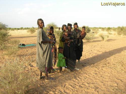 Nomadas de la tribu bororo Abalak (sahel) - Niger