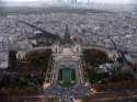 La Plaza del Trocadero desde lo alto de la Torre Eiffel - Francia
